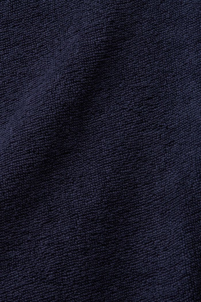 Badekåbe i frotté med stribet inderside, NAVY BLUE, detail image number 5