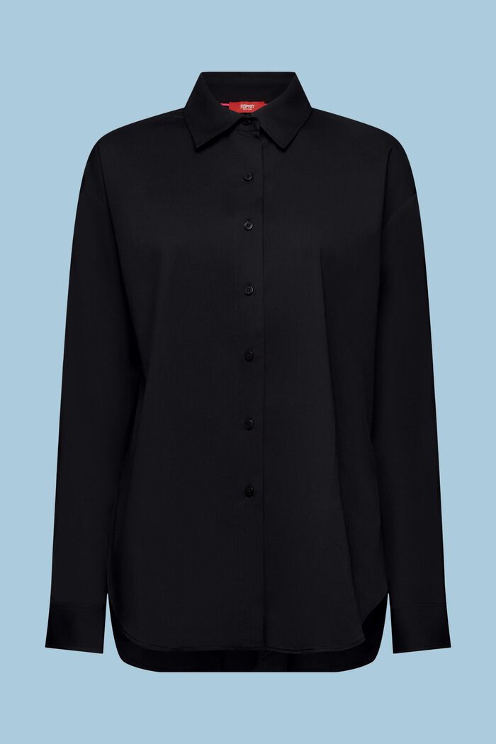 Oversized button down-skjorte, BLACK, detail image number 7