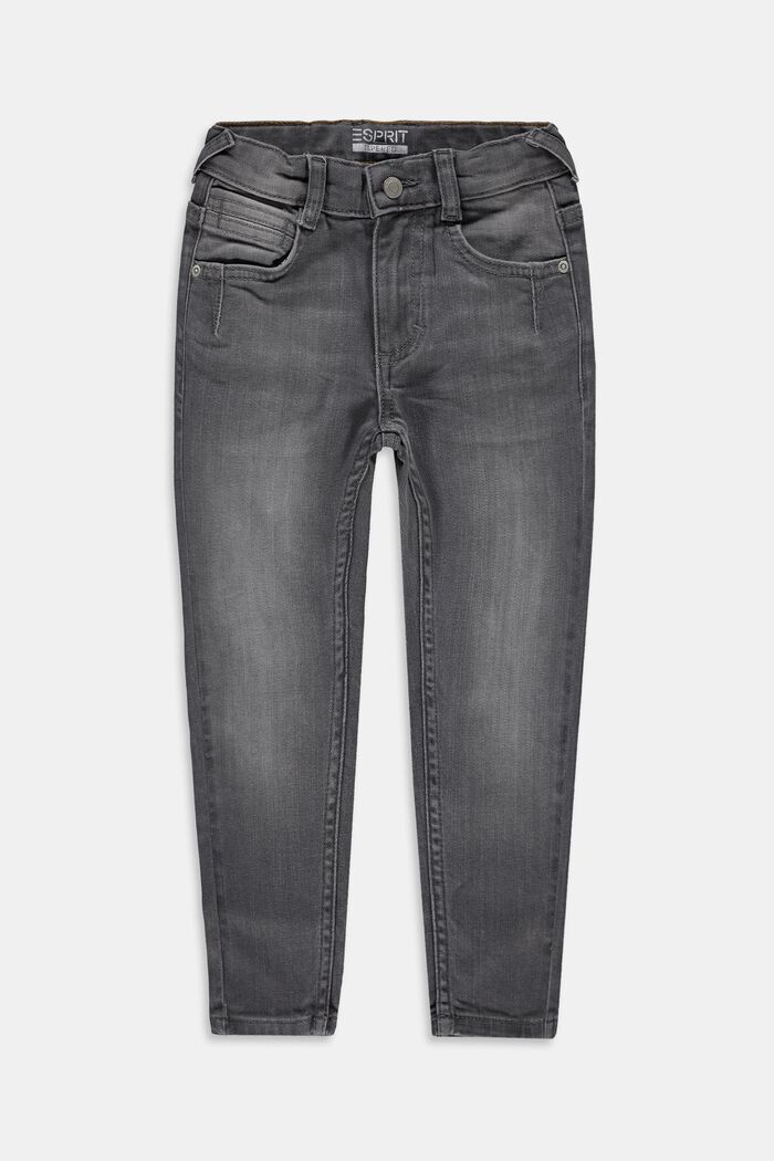 Stretch-jeans m. regulerbar livvidde