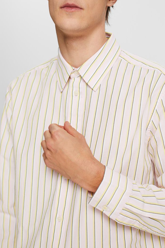 Stribet bomuldsskjorte, PASTEL PINK, detail image number 2