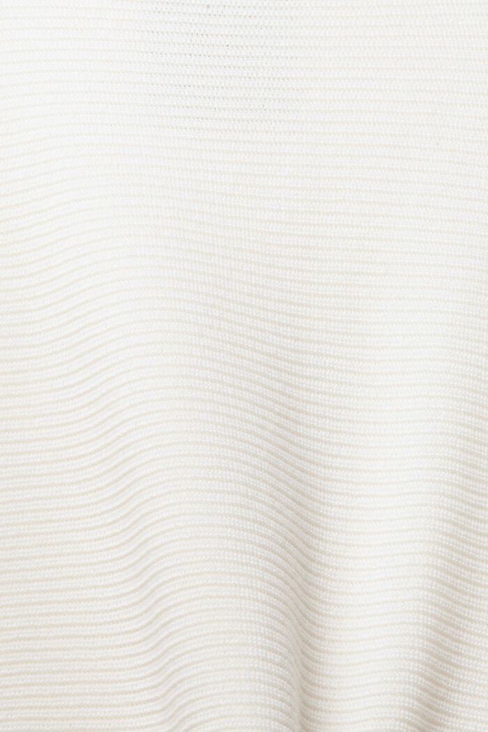 Pullover med bådudskæring, af økologisk bomuld/ TENCEL™, OFF WHITE, detail image number 6