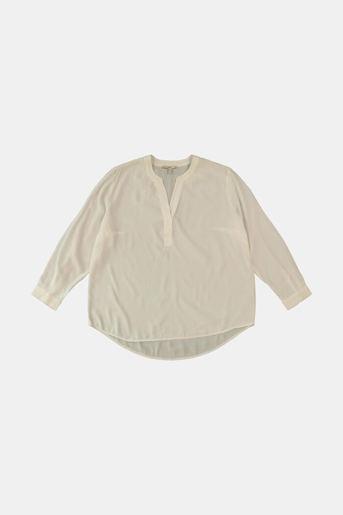 Curvy bluse af LENZING™ ECOVERO™, OFF WHITE, detail image number 0