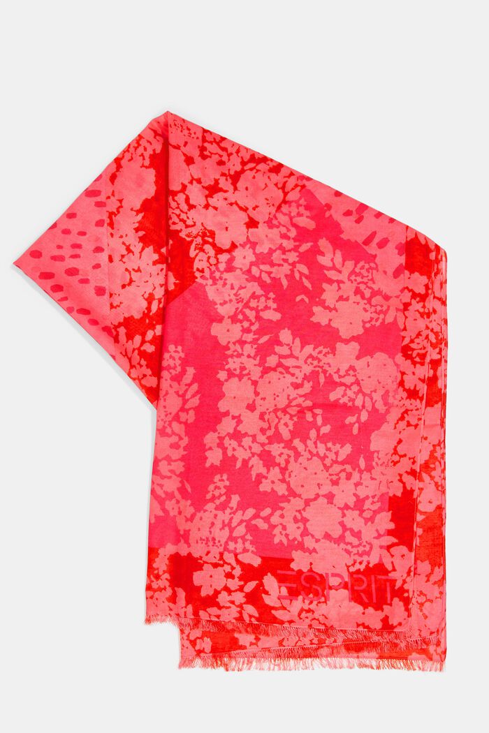 Genanvendte materialer: kunstfærdigt mønstret tørklæde, PINK FUCHSIA, detail image number 3