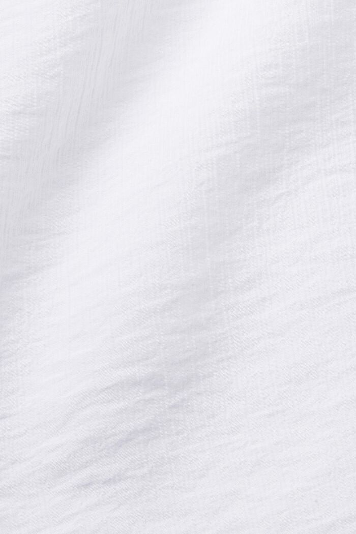 Krøllet bluse uden ærmer, WHITE, detail image number 4