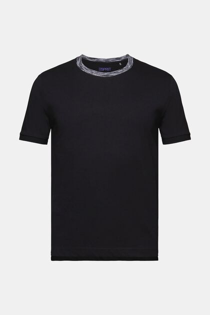 T-shirt med space dye-krave