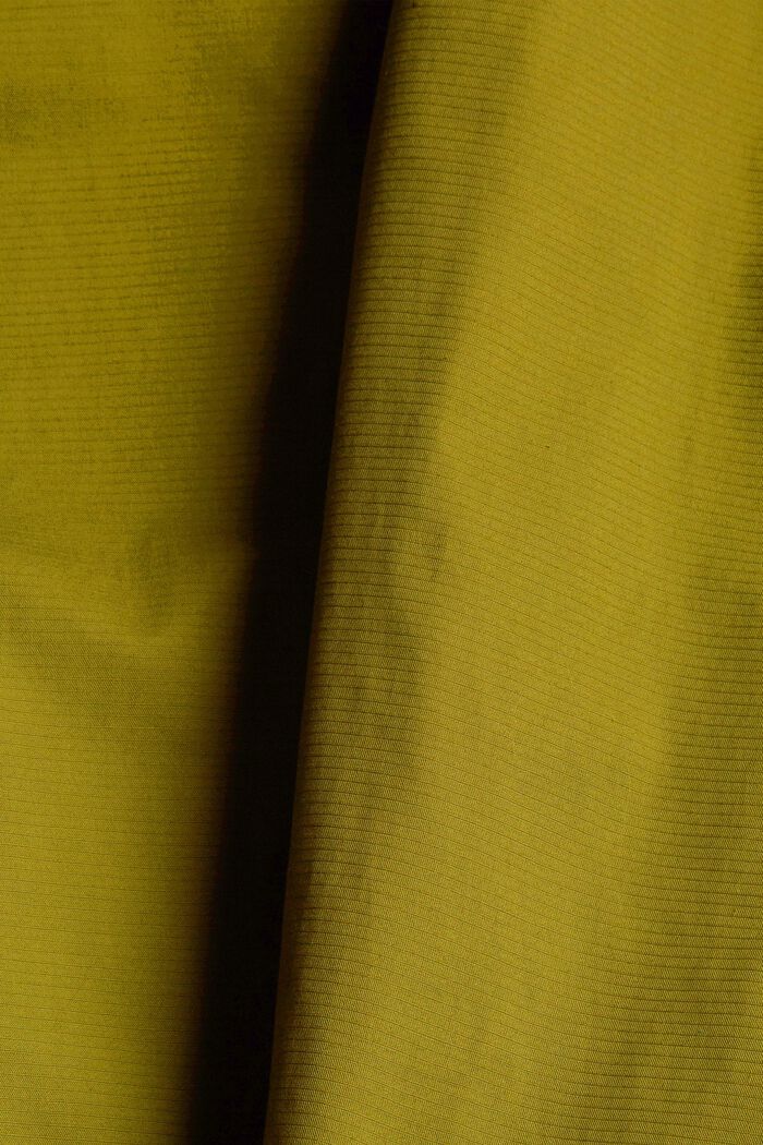 Kort jakke i økologisk bomuldsblanding, OLIVE, detail image number 4
