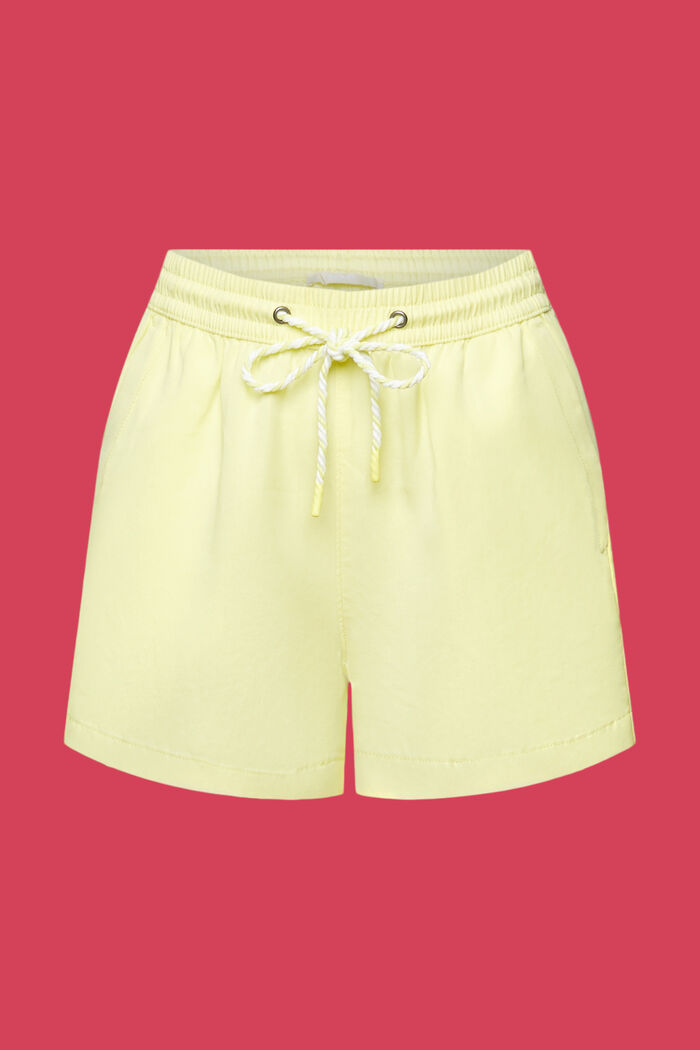 Pull on-shorts med snor i taljen, YELLOW, detail image number 8