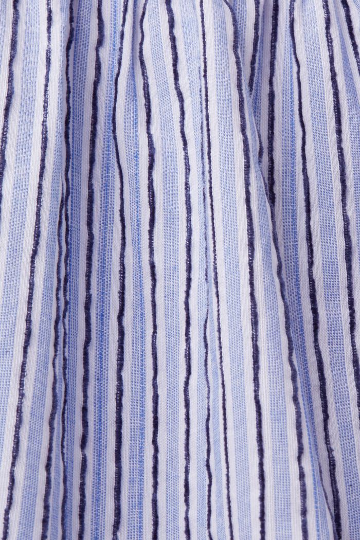 Stribet kjole, 100 % bomuld, BRIGHT BLUE, detail image number 5