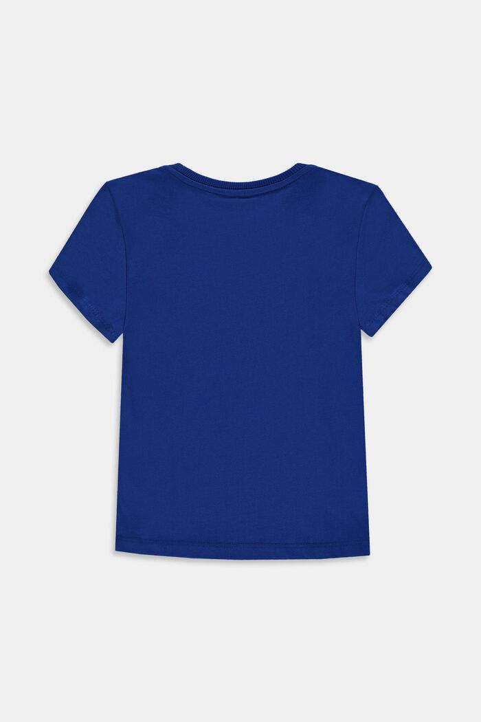 Logo-T-shirt i 100% bomuld, BRIGHT BLUE, detail image number 1