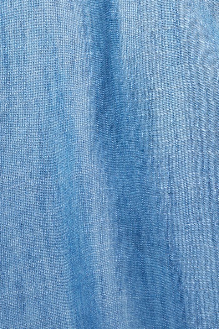 I TENCEL™: bluse i denimlook, BLUE MEDIUM WASHED, detail image number 5
