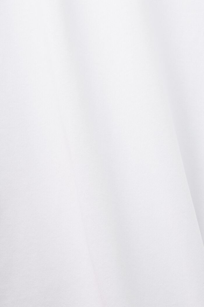 Jersey-T-shirt med rund hals, 100 % bomuld, WHITE, detail image number 5