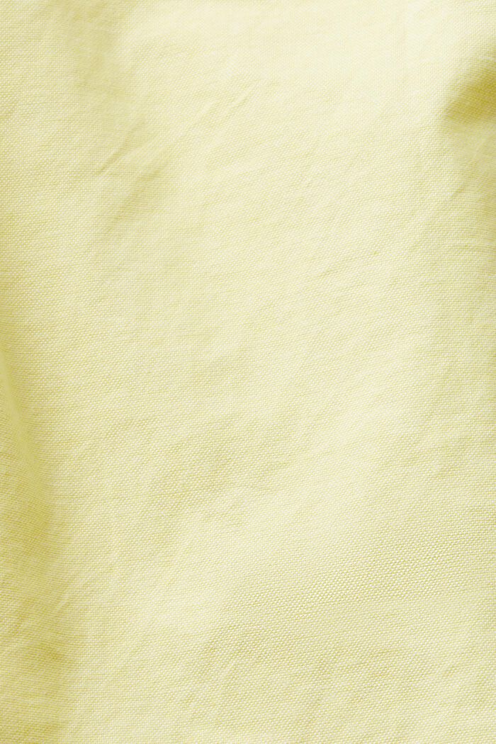 Skjorte med button down-krave, BRIGHT YELLOW, detail image number 4