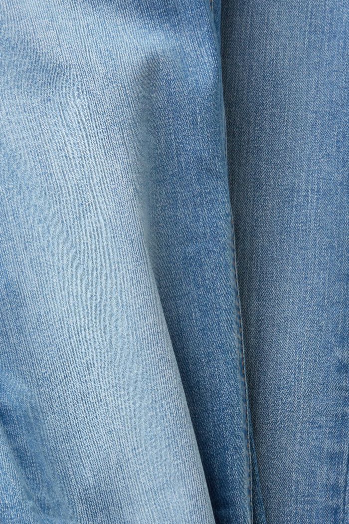 Jeans med mellemhøj talje og cropped ben, BLUE LIGHT WASHED, detail image number 6
