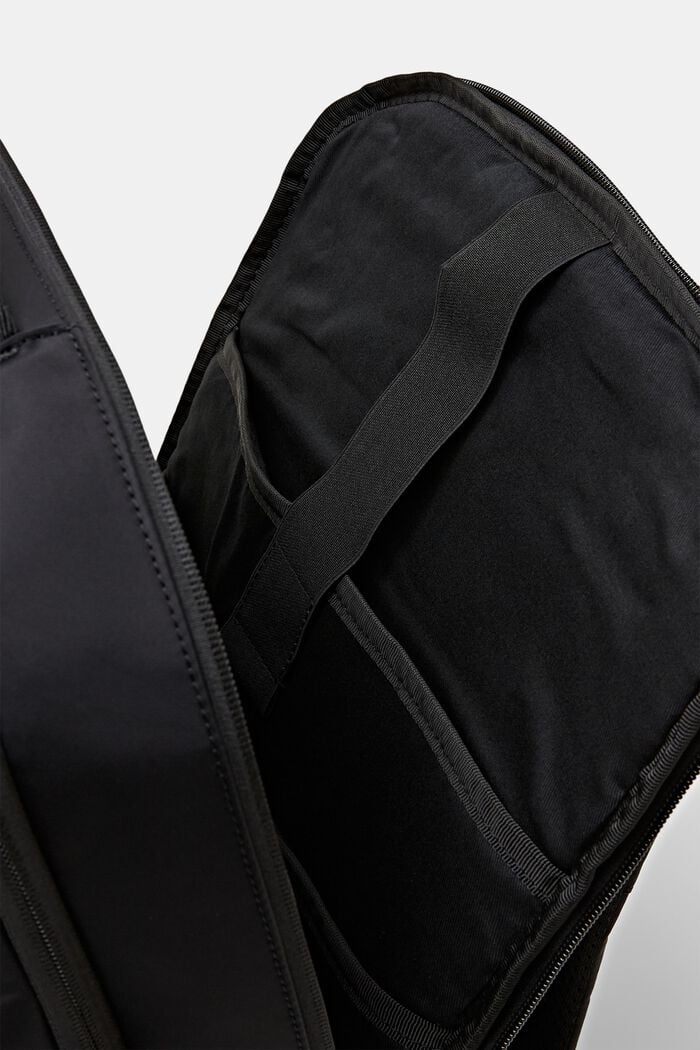 Duffel-rygsæk med lynlås, BLACK, detail image number 4
