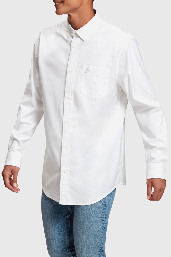 Oxfordskjorte i regular fit, WHITE, detail image number 0