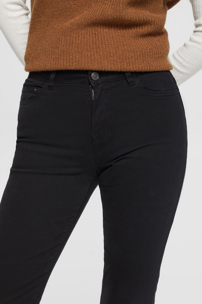 Skinny fit-bukser med mellemhøj talje, BLACK, detail image number 2