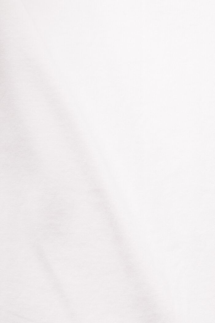 Bomulds-T-shirt med print, WHITE, detail image number 5