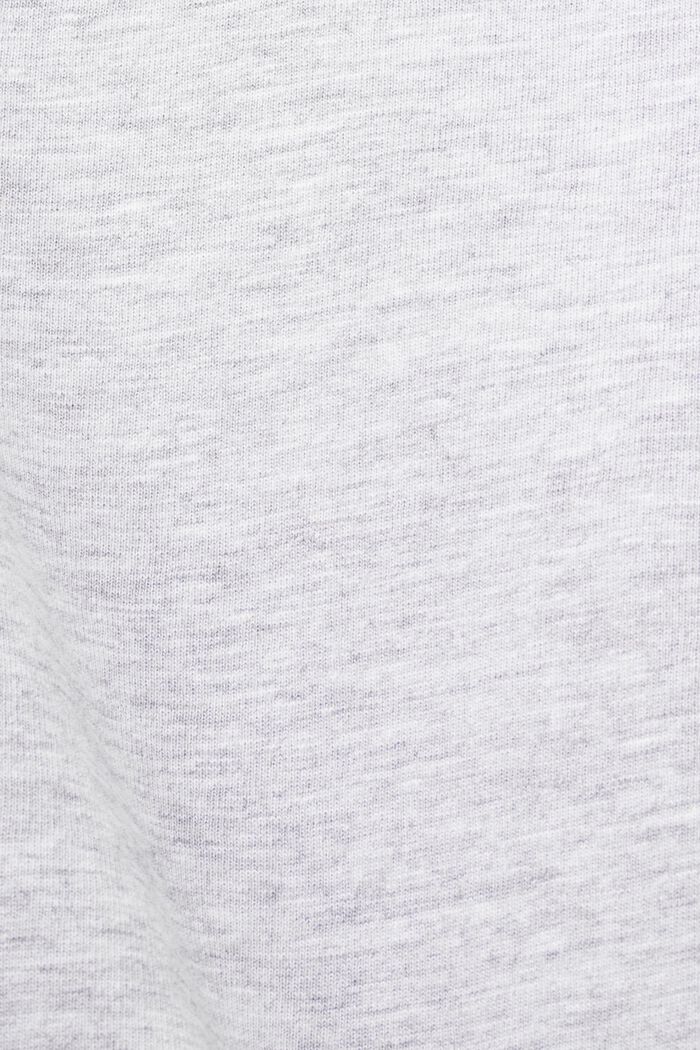 T-shirt i slubjersey med print, LIGHT GREY, detail image number 5