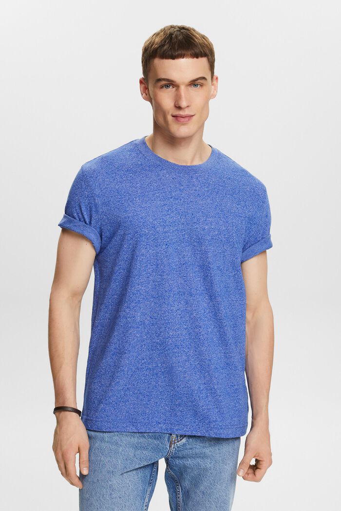 Melange-T-shirt, BRIGHT BLUE, detail image number 0