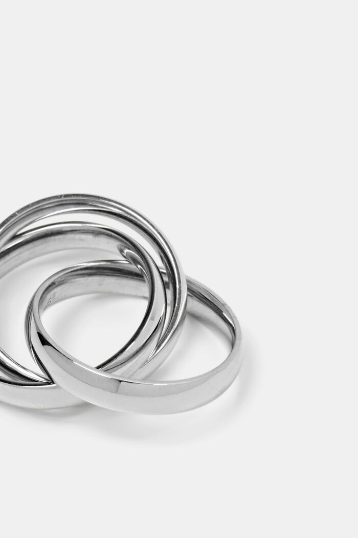 Trio-ring i rustfrit stål, SILVER, detail image number 1
