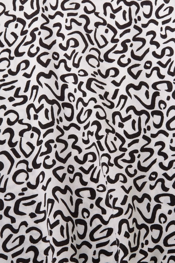 Bluse med mønster, LENZING™ ECOVERO™, WHITE, detail image number 4