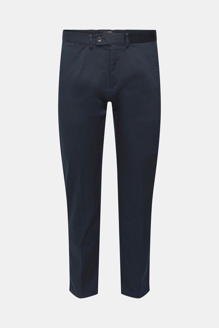 Stretch-chinos i bomuld, NAVY, detail image number 2
