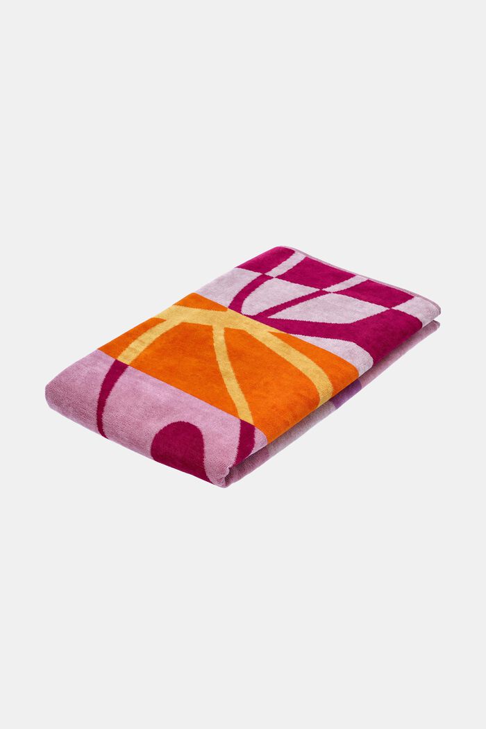 Multifarvet strandhåndklæde, CRANBERRY, detail image number 2
