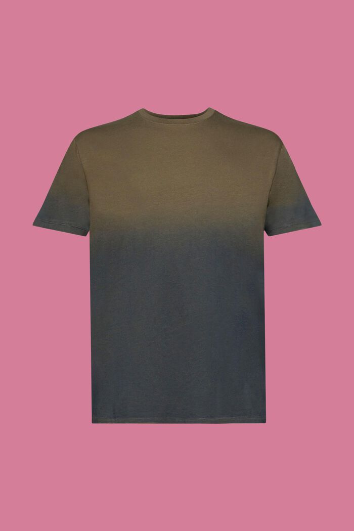 Tofarvet, fade-dyed T-shirt, KHAKI GREEN, detail image number 6