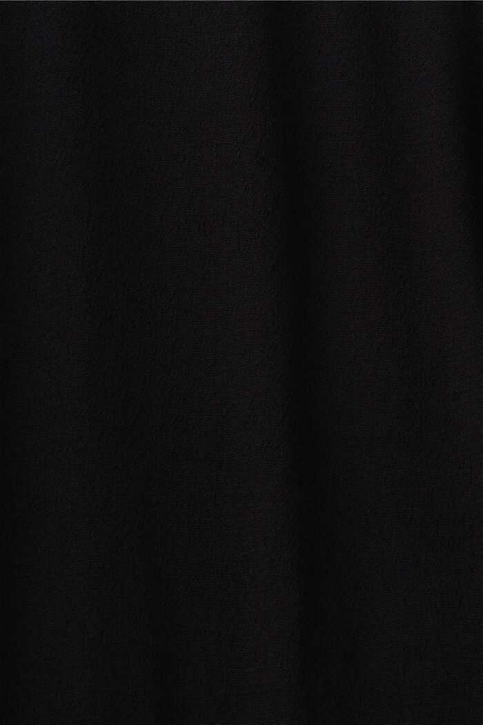 Krøllet minikjole i chiffon, BLACK, detail image number 5