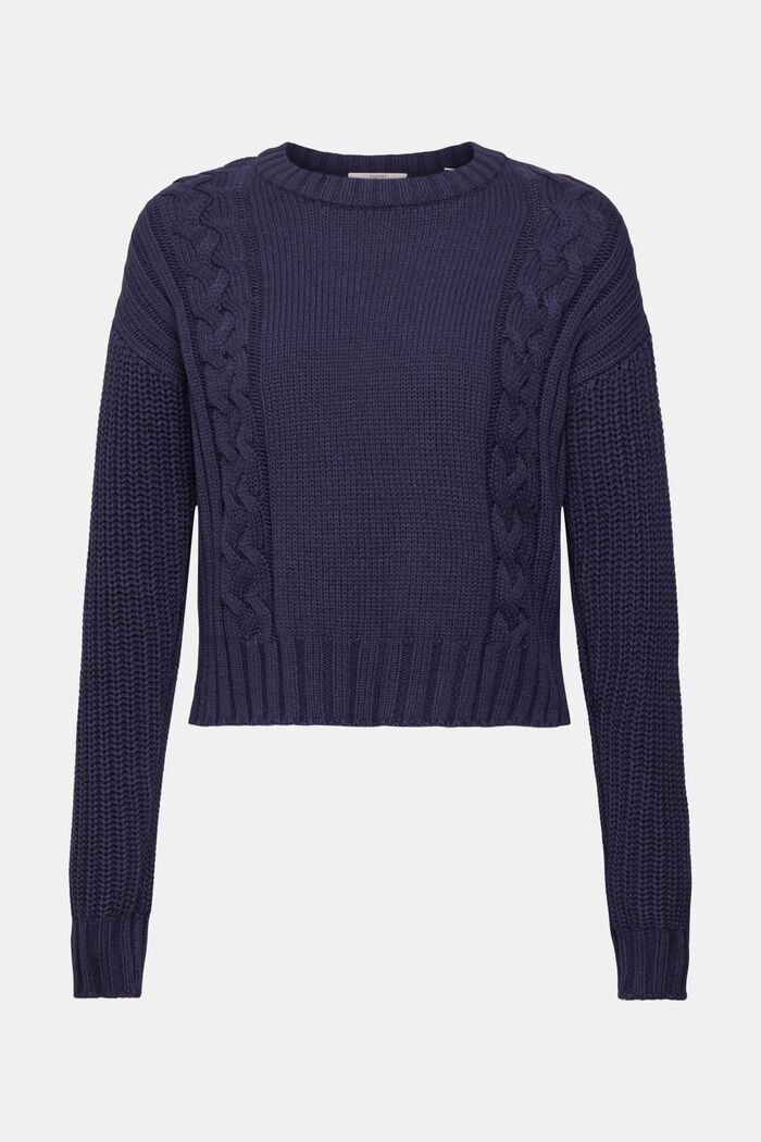 Stribet sweater, NAVY, detail image number 6