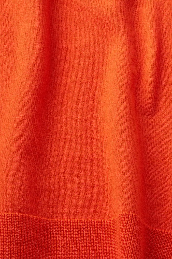 Striksweater med korte ærmer, ORANGE RED, detail image number 5