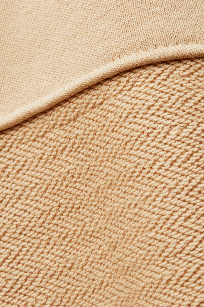Cropped hættetrøje med patchwork-look, SAND, detail image number 5