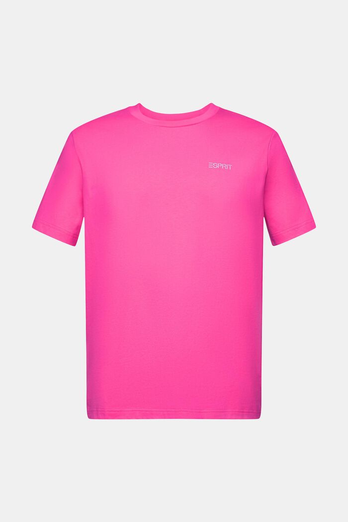 Unisex T-shirt med logo, PINK FUCHSIA, detail image number 7