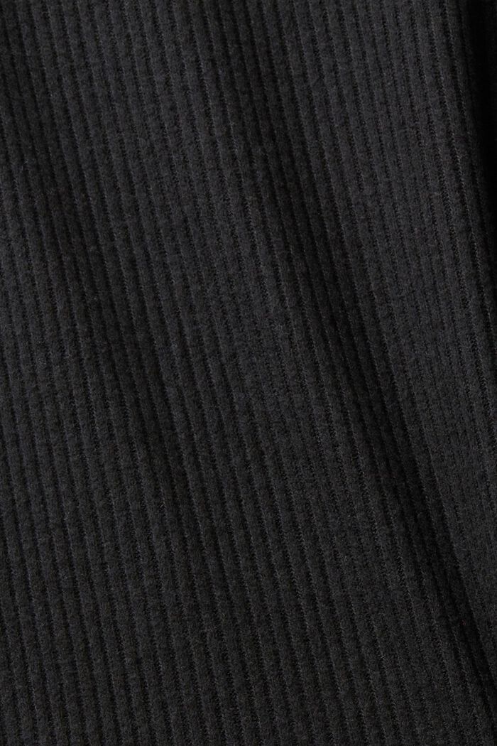 Ribbet midi-nederdel, BLACK, detail image number 6