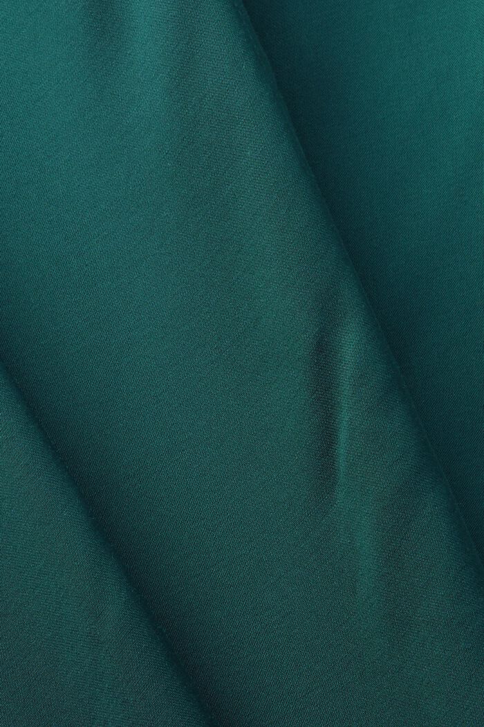 Satin kjole med bælte, EMERALD GREEN, detail image number 5