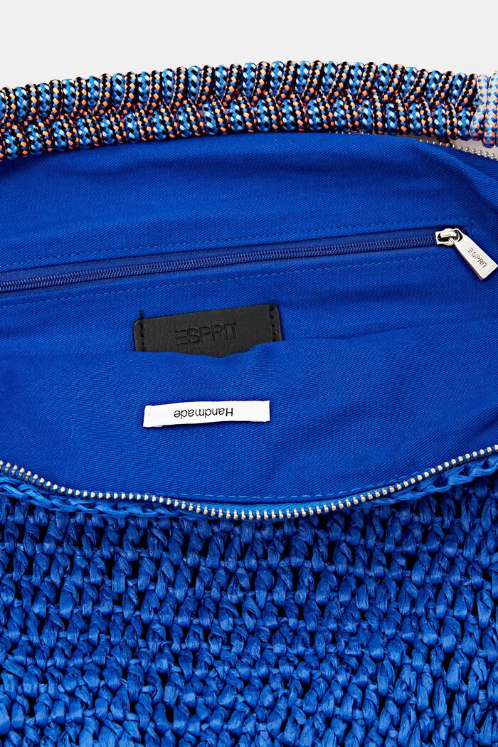 Hæklet hobo-taske, BRIGHT BLUE, detail image number 2