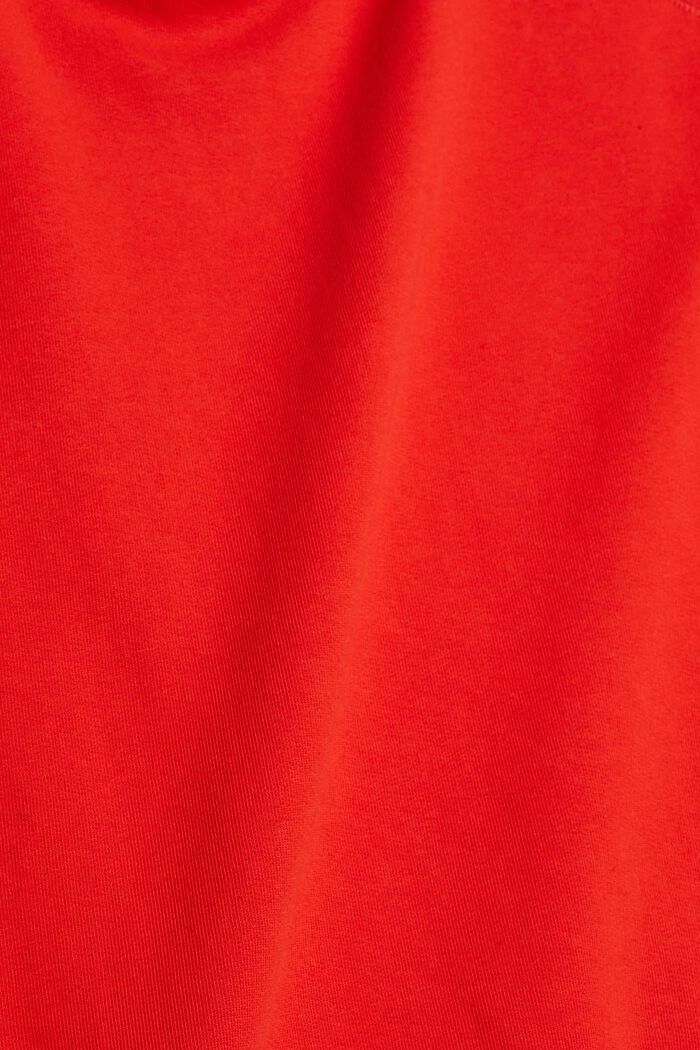 Sweatshirt i ren bomuld, ORANGE RED, detail image number 1