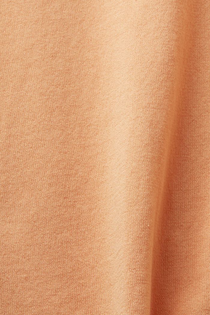 Tofarvet kortærmet sweater, PASTEL ORANGE, detail image number 5