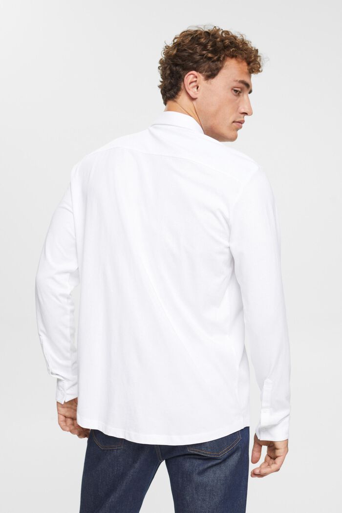 Jerseyskjorte, 100% bomuld, WHITE, detail image number 3