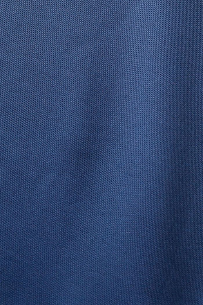 Satinbluse med knapper foran, GREY BLUE, detail image number 5