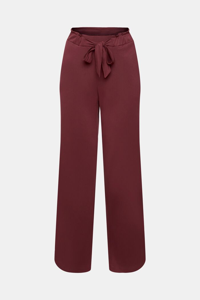 Pyjamasbukser med fikseret bindebælte, TENCEL™, BORDEAUX RED, detail image number 2