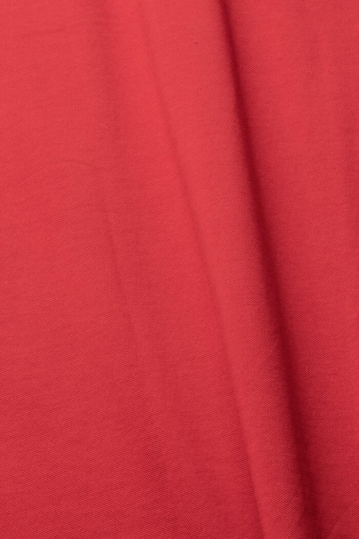 Piqué-poloshirt af bomuld, BERRY RED, detail image number 1