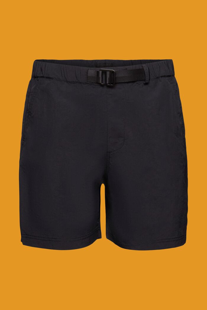 Shorts med integreret bælte, BLACK, detail image number 7