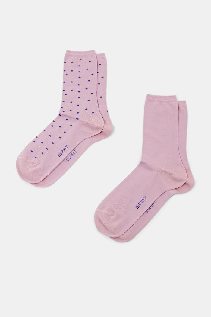 Pakke med 2 par sokker, økologisk bomuld, LUPINE, detail image number 0