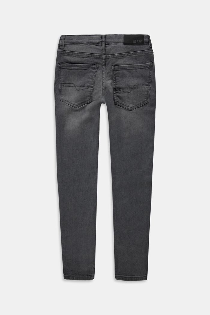 Jeans med justerbar livvidde, GREY DARK WASHED, detail image number 1