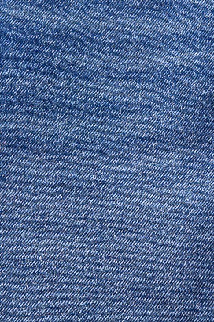Shorts med høj talje, BLUE MEDIUM WASHED, detail image number 5