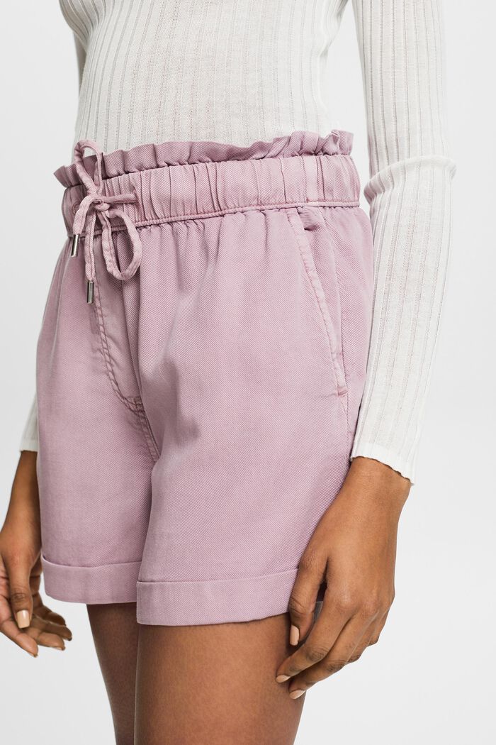 Pull on-shorts i twill, MAUVE, detail image number 4