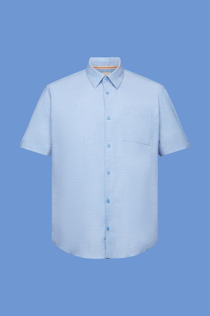 Button down-skjorte i bomuld, LIGHT BLUE, detail image number 5