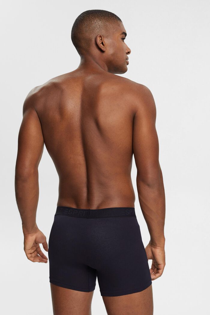 Multipakke med lange shorts i bomuldsstretch til mænd, NAVY, detail image number 4