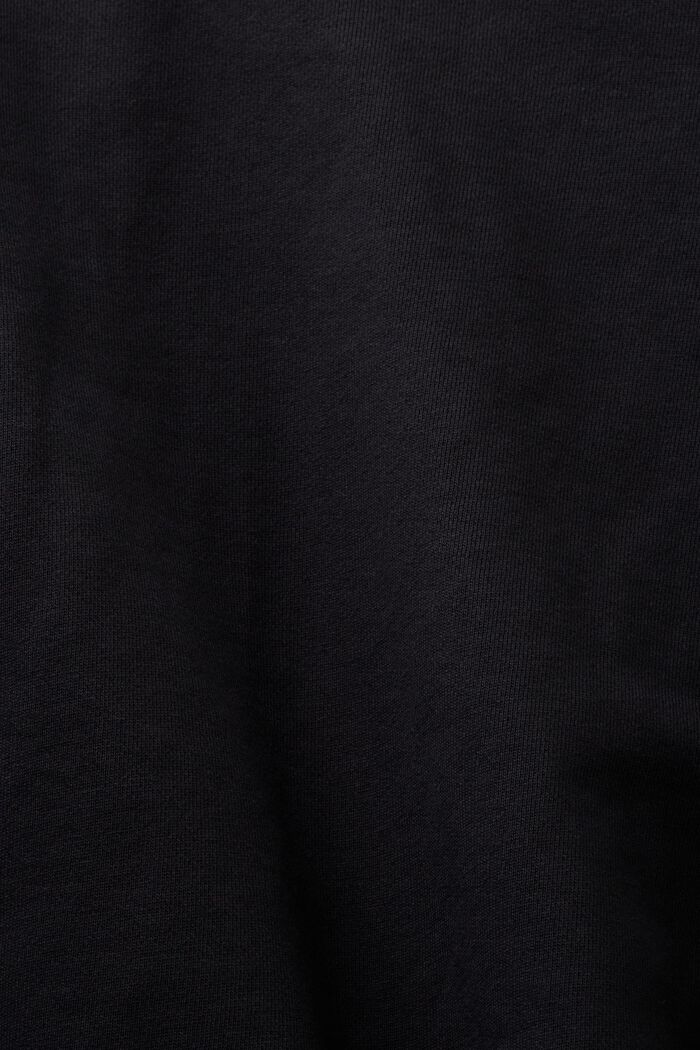 Cropped sweatshirt med logo, BLACK, detail image number 5